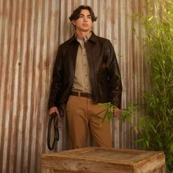 Disney Indiana Jones Leather Jacket For Adults 21 Disney Indiana Jones Leather Jacket For Adults -Tiny World Shop 2840057819027 8