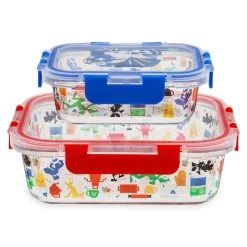 Disney Mickey Mouse And Friends Glass Storage Container Set