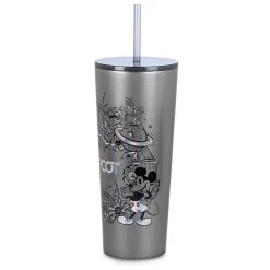 Disney EPCOT Stainless Steel Starbucks® Tumbler With Straw -Tiny World Shop 3313106516808 3