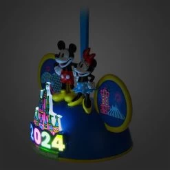 Mickey And Minnie Mouse Light-Up Ear Hat Ornament – Walt Disney World 2024 -Tiny World Shop 3710048300055 3