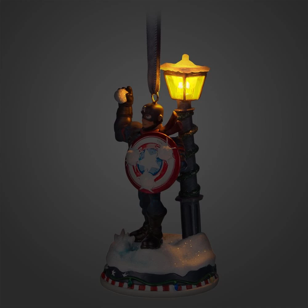 Disney Captain America Light-Up Living Magic Sketchbook Ornament 6 Disney Captain America Light-Up Living Magic Sketchbook Ornament - Image 4