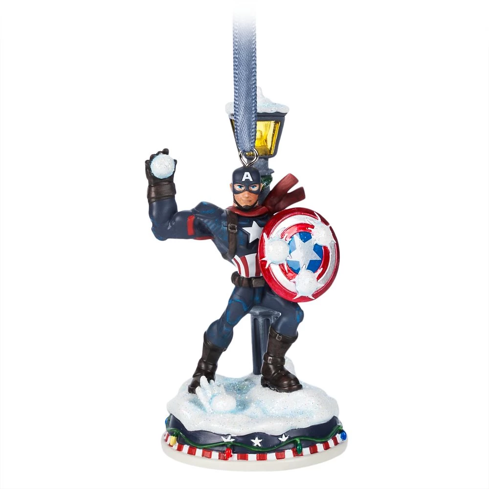 Disney Captain America Light-Up Living Magic Sketchbook Ornament 3 Disney Captain America Light-Up Living Magic Sketchbook Ornament