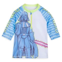 Disney Darth Vader Half-Zip Rash Guard For Kids – Star Wars