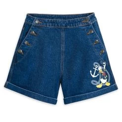 Disney Donald Duck Denim Shorts For Women – 90th Anniversary