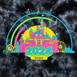 Disneyland 2024 Tie-Dye Pullover Sweatshirt For Women -Tiny World Shop 5102057390085 2