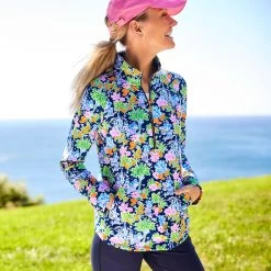Mickey And Minnie Mouse Zip Pullover For Women By Lilly Pulitzer – Disney Parks -Tiny World Shop 5106107140121 6