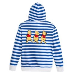 Disney Winnie The Pooh Striped Pullover Hoodie For Adults -Tiny World Shop 5201059750216 2