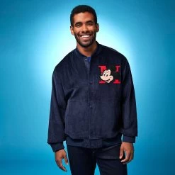 Disney Mickey Mouse Corduroy Bomber Jacket For Men -Tiny World Shop 5202057810134 1