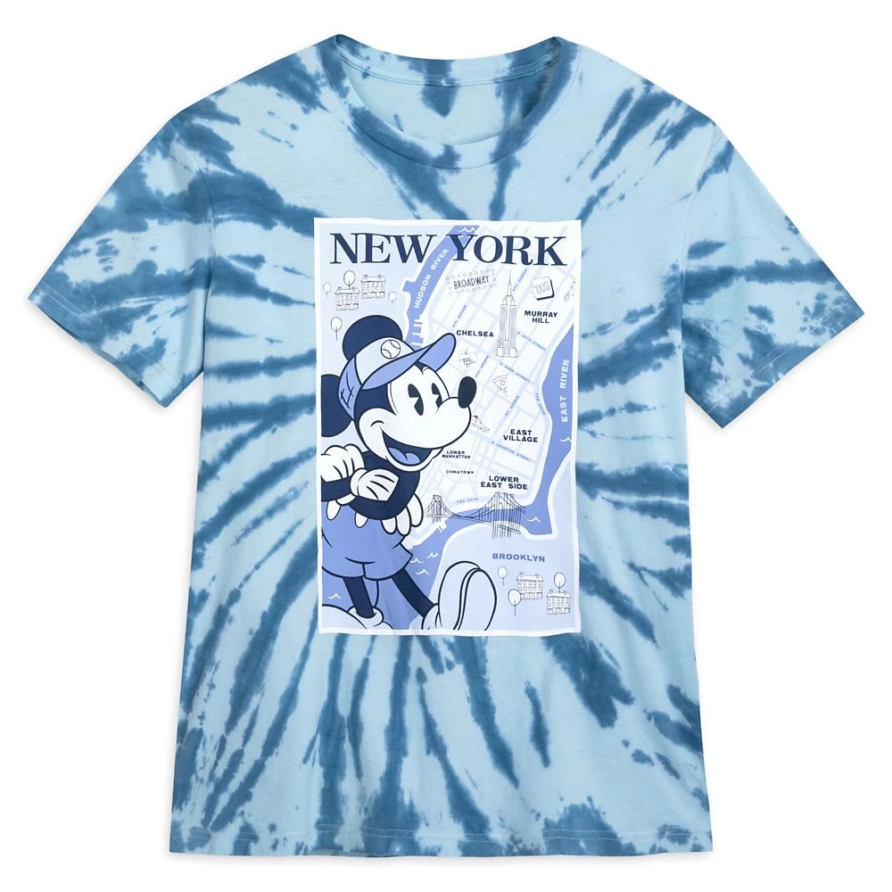 Disney Mickey Mouse New York City Tie-Dye T-Shirt For Adults 3 Disney Mickey Mouse New York City Tie-Dye T-Shirt For Adults
