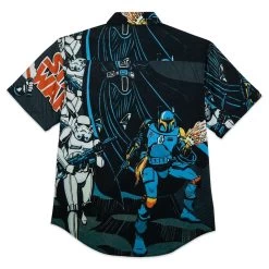 Disney Star Wars ''Space In-Vaders'' Button Down Shirt For Adults By RSVLTS -Tiny World Shop 5205106430002 1