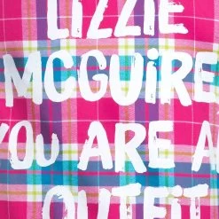 Disney Lizzie McGuire Flannel Shirt For Adults By Cakeworthy -Tiny World Shop 5303058250091 5