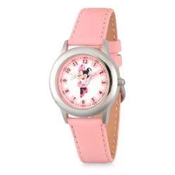 Disney Minnie Mouse Stainless Steel Time Teacher Watch For Kids