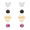 Disney Mickey And Minnie Mouse Earring Set -Tiny World Shop 6730058010275