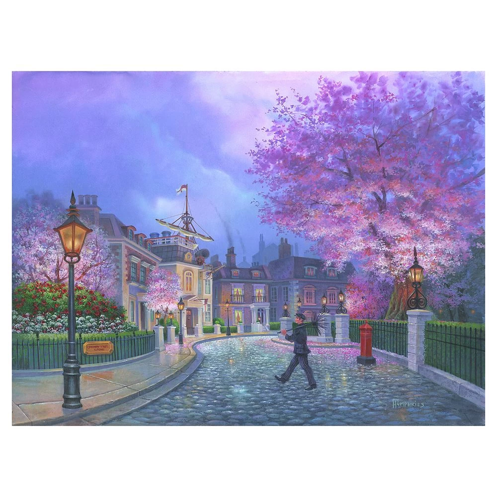 Disney ''Cherry Tree Lane'' Gallery Wrapped Canvas By Michael Humphries – Limited Edition 3 Disney ''Cherry Tree Lane'' Gallery Wrapped Canvas By Michael Humphries – Limited Edition