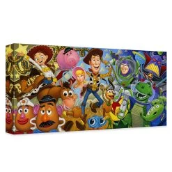 Disney ''Cast Of Toys'' Gallery Wrapped Canvas By Tim Rogerson – Limited Edition -Tiny World Shop 6804047993680 1