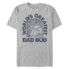 Disney King Triton ''World's Greatest Dad Bod'' Heathered T-Shirt For Men – The Little Mermaid -Tiny World Shop 7002107060121