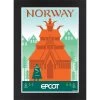 Disney EPCOT Norway Pavilion Matted Print -Tiny World Shop 7409047996892