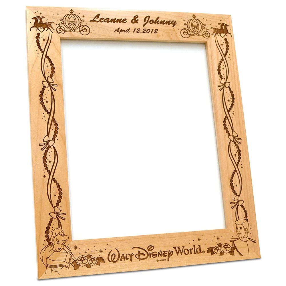 Disney Prince Charming And Cinderella 8'' X 10'' Frame By Arribas – Personalizable 4 Disney Prince Charming And Cinderella 8'' X 10'' Frame By Arribas – Personalizable - Image 2