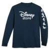Disney Store Logo Long Sleeve T-Shirt For Adults -Tiny World Shop 7807107060261